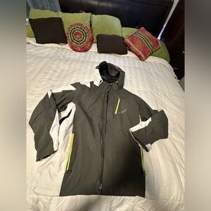 Spyder Men's Black and White Ski Jacket